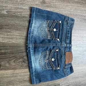 Almost Famous Blue Denim Skirt